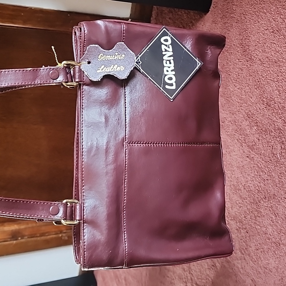 Lorenzo Geniune Leather Bag- Gently Used